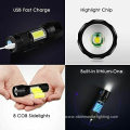 Portable USB Rechargeable Outdoor Camping Flashlight